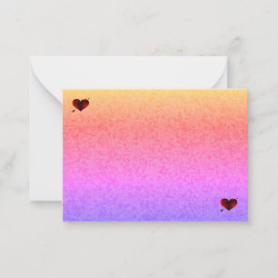 Mitteilungskarten von Pastel Honeycomb und Herz