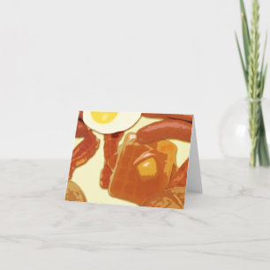 Mitteilungskarten zum Frühstück