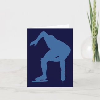 Mitteilungskarten zur Silhouette von Speed Skater