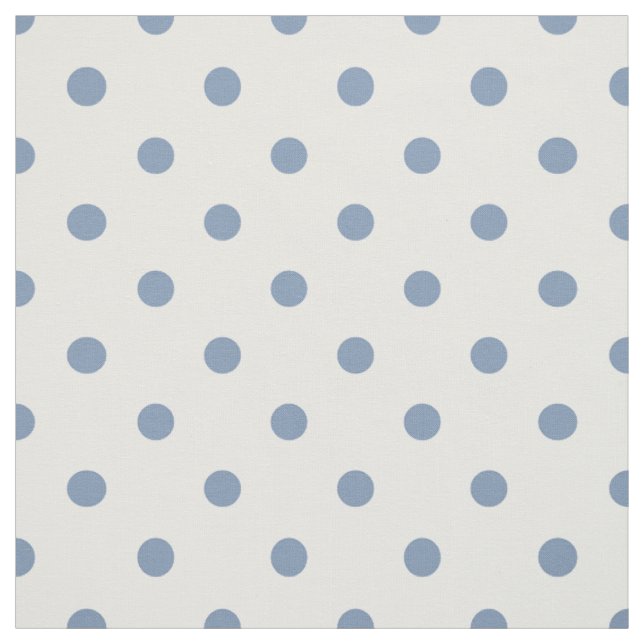 Mittel Blue Polka Dots Stoff (Muster)