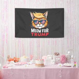 Mittel für die Wahl von Trump Cat Kitten Banner