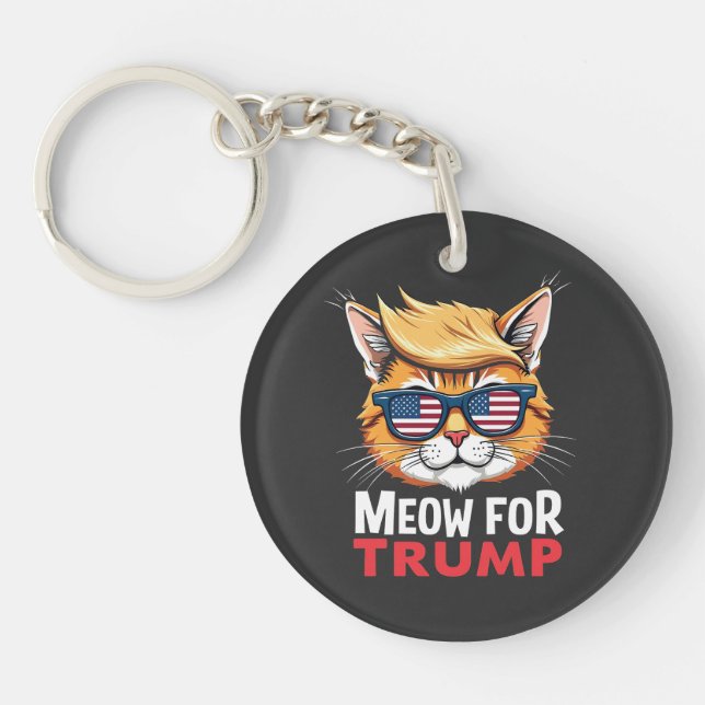 Mittel für die Wahl von Trump Cat Kitten Schlüsselanhänger (Vorderseite)