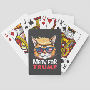Mittel für die Wahl von Trump Cat Kitten Spielkarten