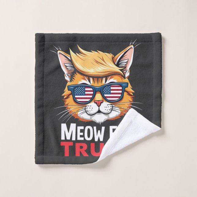 Mittel für die Wahl von Trump Cat Kitten Waschlappen (Waschlappen)