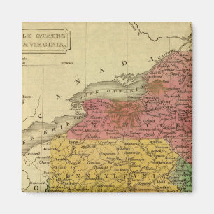 Mittel-Staaten 4 Magnet