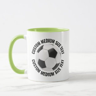 Mittel Text LIME GRÜN Combo 11oz Benutzerdefiniert Tasse