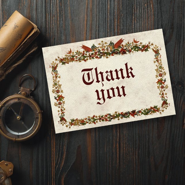 Mittelalter - Danke Karte (Von Creator hochgeladen)