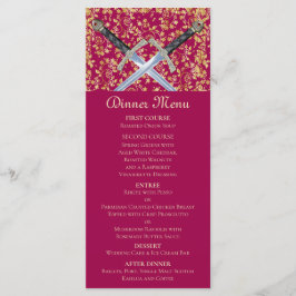 Mittelalter Gold Menükarte