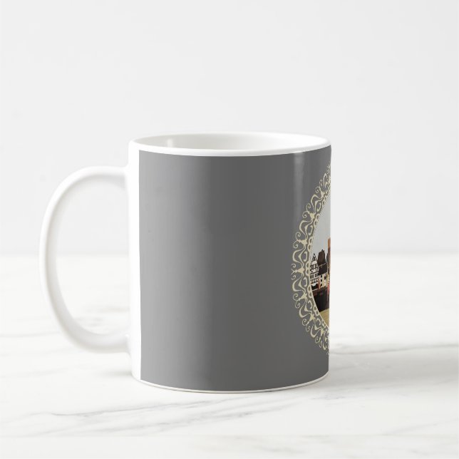 Mittelalter Hafen Kaffeetasse (Links)