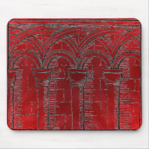 Mittelalter-Mauspad mit Architektur Mousepad