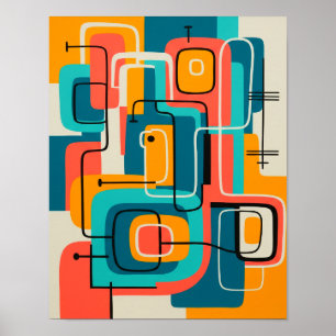 Mittelalter Moderne Abstrakte Kunst Poster