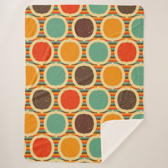 Mittelalter Moderne geometrische 5 Sherpadecke (Vorderseite)