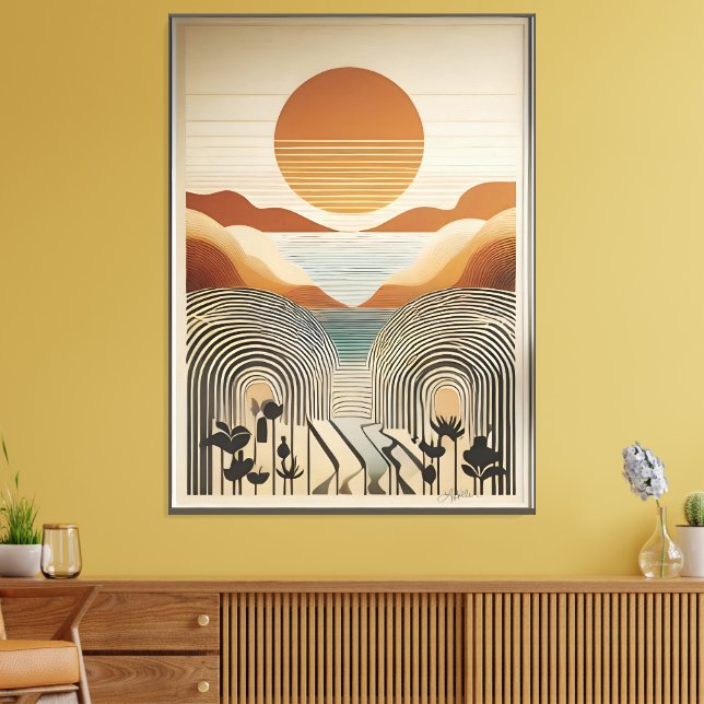 Mittelalter Moderne Kunst, Dichtung und Musik Leinwanddruck (Insitu (Wohnzimmer))