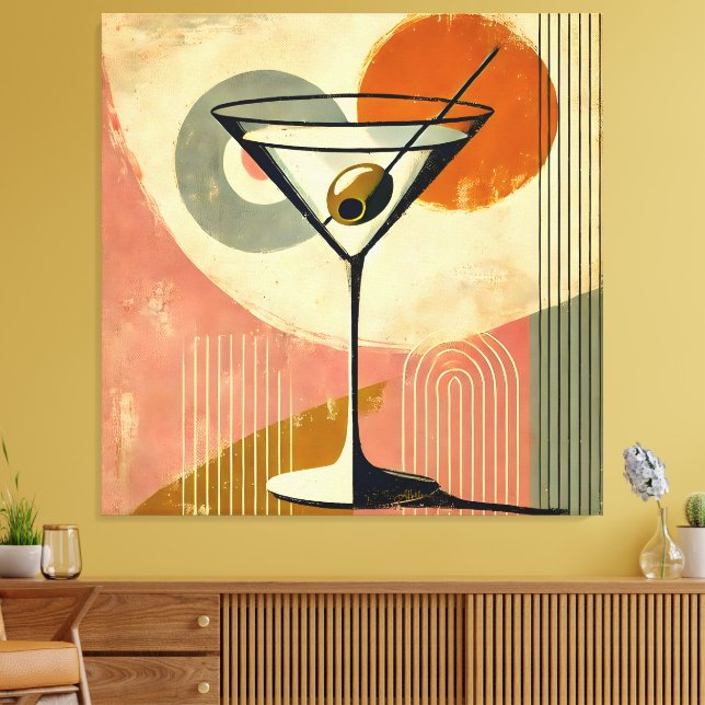 Mittelalter Moderne Kunst Martini Leinwanddruck (Insitu (Wohnzimmer))