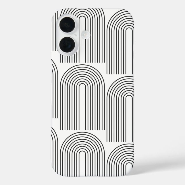 Mittelalter Moderne Minimalistische Kunstschätze iPhone 16 Hülle (Rückseite)