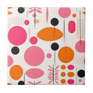 Mittelalter-Moderne Muster Farbige Bohemian RETRO Fliese