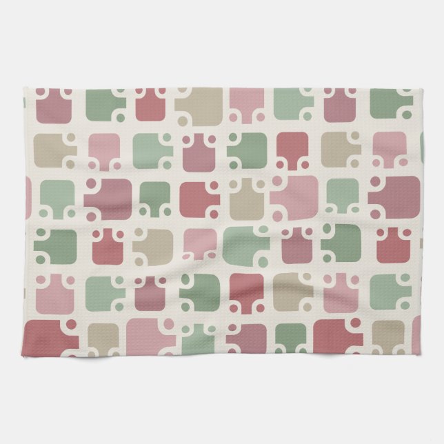 Mittelalter Moderne Muster Weihnachten Geschirrtuch (Horizontal)