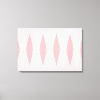 Mittelalter Moderne rosa Raute Stretched Leinwand