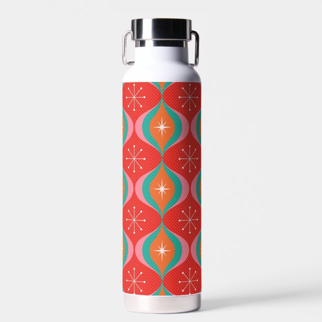Mittelalter Moderne Schlangenorange und Aqua Trinkflasche (Vorne)