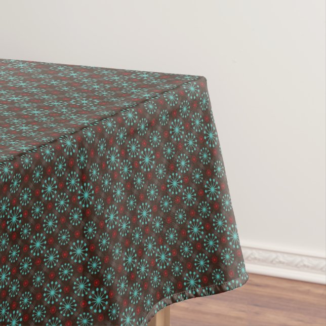 Mittelalter Moderne Sternexplosion Türkisblaues ro Tischdecke (Beispiel)