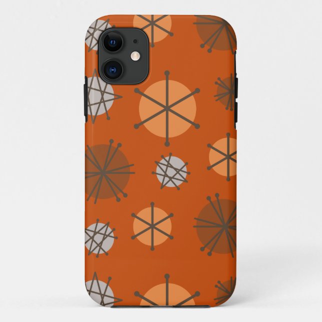 Mittelalter Moderne Sternexplosionen Burnt Orange Case-Mate iPhone Hülle (Rückseite)