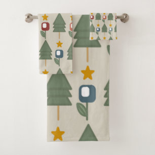 Mittelalter Moderne Weihnachten Badhandtuch Set