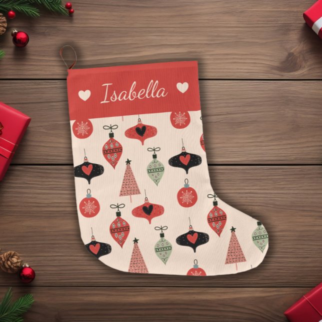 Mittelalter Moderne Weihnachten Pesonalisiert Großer Weihnachtsstrumpf (Von Creator hochgeladen)
