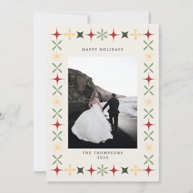 Mittelalter Moderne Weihnachtskarte Einladung (Vorderseite)