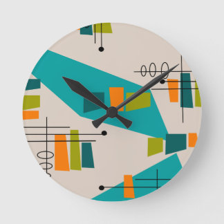 Mittelalter Moderner Abstrakt #55 Runde Wanduhr