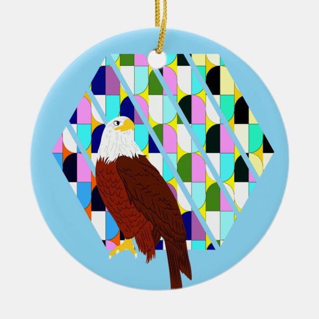 Mittelalter moderner Adler Keramik Ornament (Vorne)