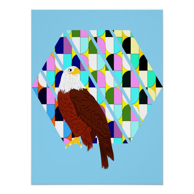 Mittelalter moderner Adler Poster (Vorderseite)