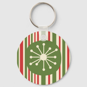 Mittelalter Moderner Atomdot Retro Weihnachten Schlüsselanhänger