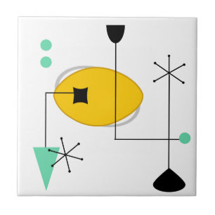 Mittelalter moderner blauer, einfacher Retro Fliese