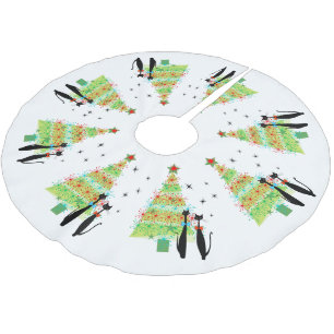 Mittelalter Moderner Cooler Weihnachtsbaum für Kat Polyester Weihnachtsbaumdecke