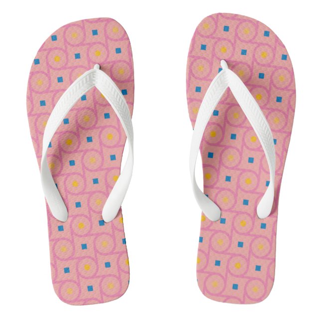Mittelalter moderner rosafarbener Verriegelungskre Flip Flops (Fußbett)