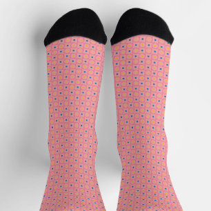 Mittelalter moderner rosafarbener Verriegelungskre Socken