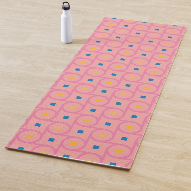 Mittelalter moderner rosafarbener Verriegelungskre Yogamatte (Beispiel)