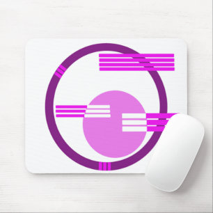 Mittelalter Modernes Abstrakt - Lila Mousepad