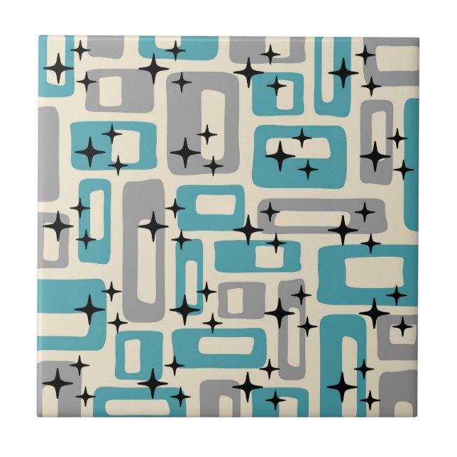 Mittelalter Modernes Abstraktes Muster Fliese (Vorderseite)