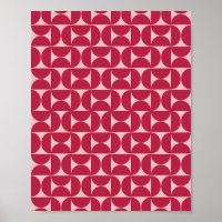 Mittelalter Modernes Abstraktes Muster Magenta