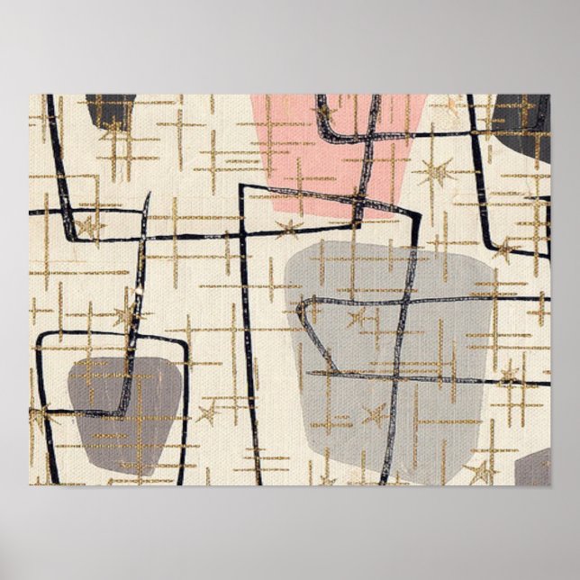 Mittelalter Modernes Abstraktes Poster (Vorne)