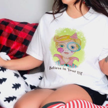 Mittelalter Modernes Retro Weihnachtself-Zitat