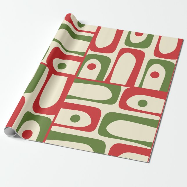 Mittelalter Modernes Weihnachtspikett Abstrakt Geschenkpapier (Ungerollt)