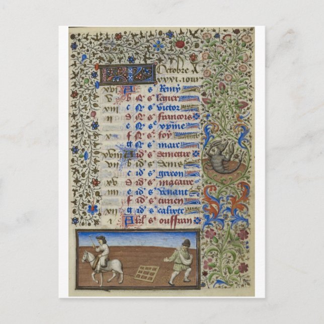 Mittelalter: Oktober Postkarte (Vorderseite)