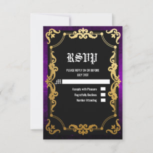 Mittelalter Renaissance Mittelalter Goth RSVP-Kart RSVP Karte