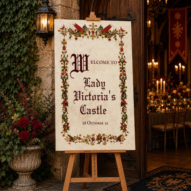 Mittelalter-Renaissance-Willkommensschild Mittelal Poster (Von Creator hochgeladen)