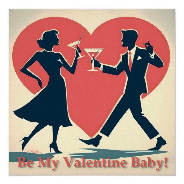 Mittelalter Valentine Angesagt Martini Tanzlein Pa Poster (Vorderseite)