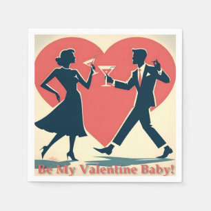 Mittelalter Valentine Modernes Angesagtes Tanzpara Serviette