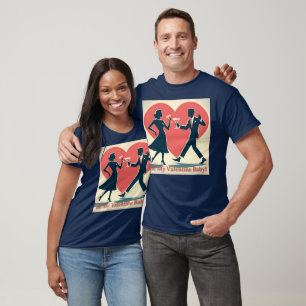 Mittelalter Valentine Modernes Angesagtes Tanzpara T-Shirt