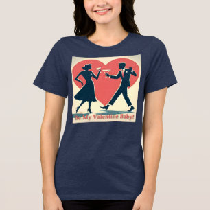 Mittelalter Valentine Modernes Angesagtes Tanzpara Tri-Blend Shirt